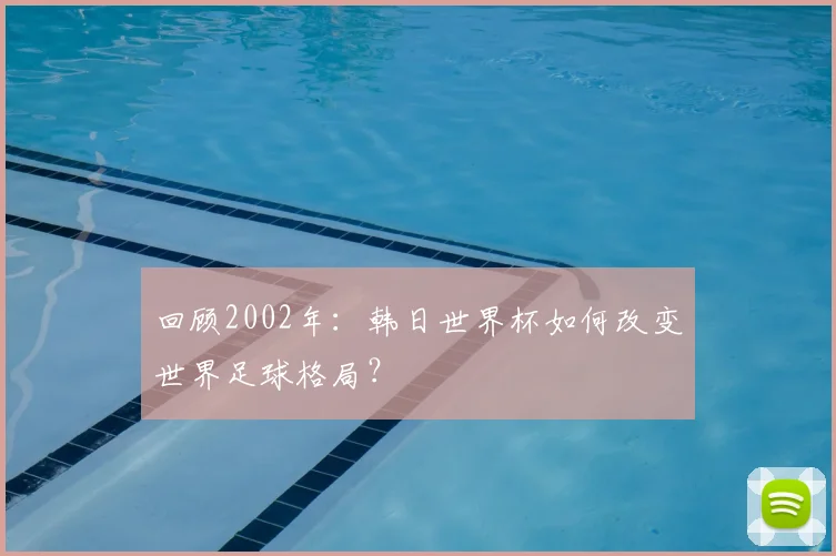 回顾2002年:韩日世界杯如何改变世界足球格局?