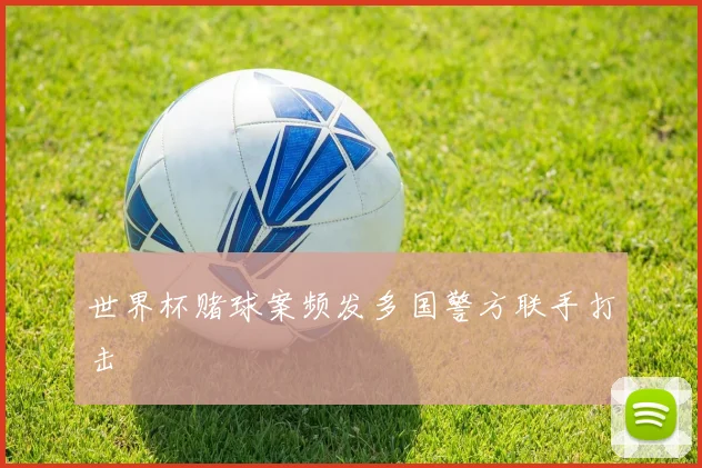 世界杯赌球案频发多国警方联手打击